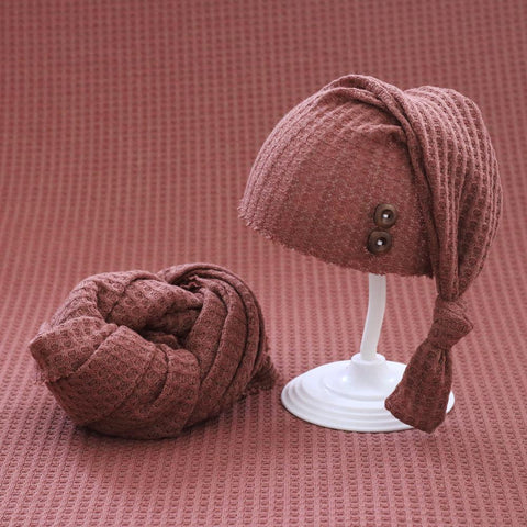 Baby Photography Props Baby Photo Hat + Wrap Rainbow Color Knitted-TB00818-Veeddydropshipping Baby Photography Props Baby Photo Hat + Wrap Rainbow Color Knitted-TB00818-Veeddydropshipping