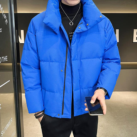 Parkas Fashion Zipper Coats Korean Man Thicken-Veeddydropshipping Parkas Fashion Zipper Coats Korean Man Thicken-Veeddydropshipping