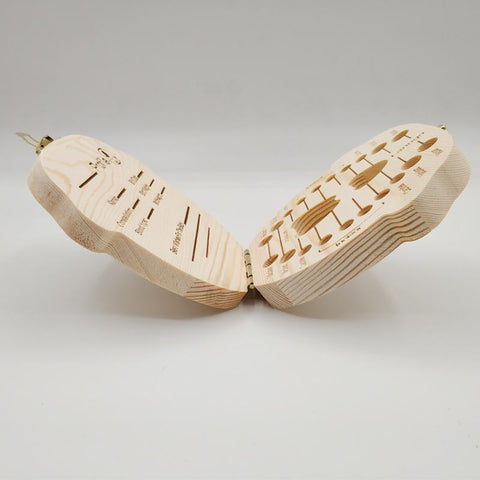 Wooden Baby Kids Tooth Storage Box English/Spanish/French/Russian/Italian-TB00793-Veeddydropshipping Wooden Baby Kids Tooth Storage Box English/Spanish/French/Russian/Italian-TB00793-Veeddydropshipping