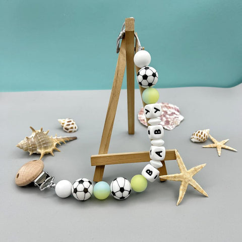 Personalized Letters Name Baby Football Silicone Night Pearl Pendant-TB00814-Veeddydropshipping Personalized Letters Name Baby Football Silicone Night Pearl Pendant-TB00814-Veeddydropshipping