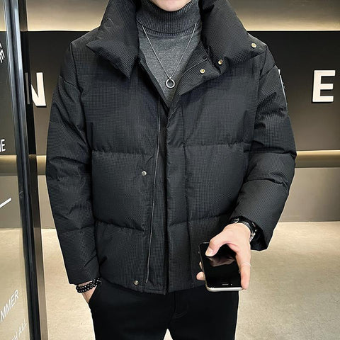 Parkas Fashion Zipper Coats Korean Man Thicken-Veeddydropshipping Parkas Fashion Zipper Coats Korean Man Thicken-Veeddydropshipping