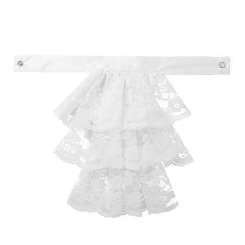Womens Victorian Ruffled Lace Neck Collar-WF01256-Veeddydropshipping Womens Victorian Ruffled Lace Neck Collar-WF01256-Veeddydropshipping