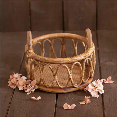 Newborn Photography Props Retro Rattan Round Basket Chair Bebe Photo-TB00766-Veeddydropshipping Newborn Photography Props Retro Rattan Round Basket Chair Bebe Photo-TB00766-Veeddydropshipping