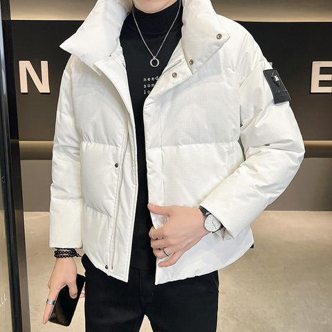 Parkas Fashion Zipper Coats Korean Man Thicken-Veeddydropshipping Parkas Fashion Zipper Coats Korean Man Thicken-Veeddydropshipping