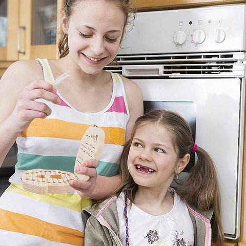 Wooden Baby Kids Tooth Storage Box English/Spanish/French/Russian/Italian-TB00793-Veeddydropshipping Wooden Baby Kids Tooth Storage Box English/Spanish/French/Russian/Italian-TB00793-Veeddydropshipping