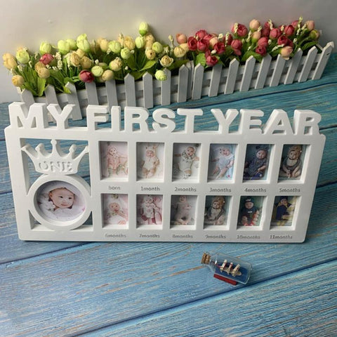 My First Year Baby Keepsake Frame 0-12 Months Pictures Photo Frame-TB00811-Veeddydropshipping My First Year Baby Keepsake Frame 0-12 Months Pictures Photo Frame-TB00811-Veeddydropshipping