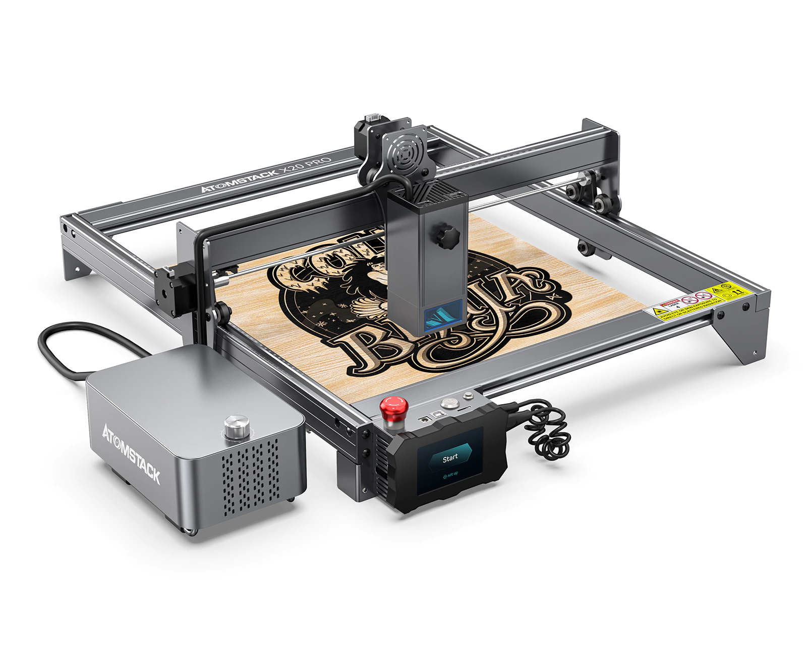 X20 S20 PRO 130W Four Laser CNC Engraving Machine M100 Module Supports Offline Engraving