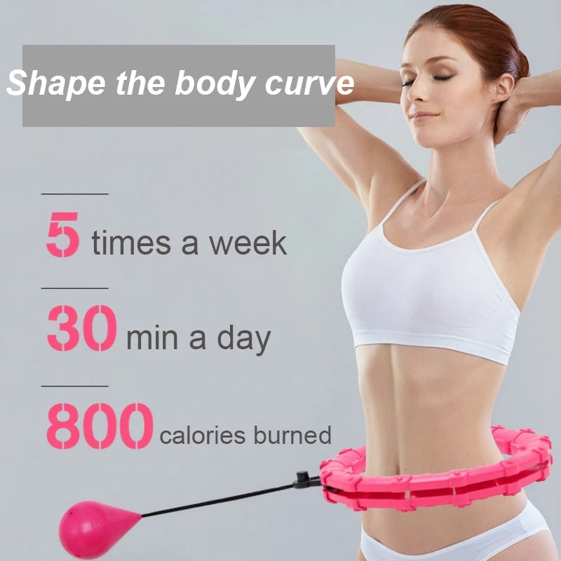    2in1traingtoolIntelligentSportHoopAdjustableThinWaistExerciseGymHoopFitnessEquipment-Veeddydtopshipping-4