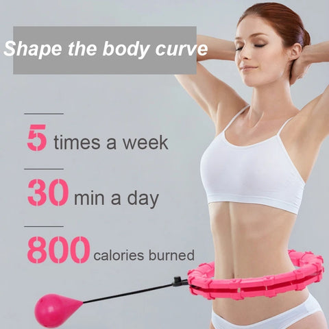    2in1traingtoolIntelligentSportHoopAdjustableThinWaistExerciseGymHoopFitnessEquipment-Veeddydtopshipping-4