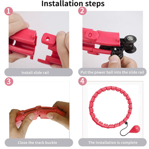    2in1traingtoolIntelligentSportHoopAdjustableThinWaistExerciseGymHoopFitnessEquipment-Veeddydtopshipping-5
