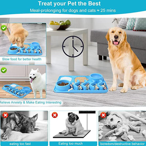 3 in 1 Slow Feeder Dog Bowls-Veeddydropshipping