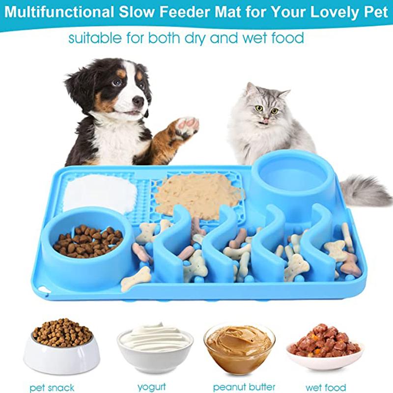 3 in 1 Slow Feeder Dog Bowls-Veeddydropshipping