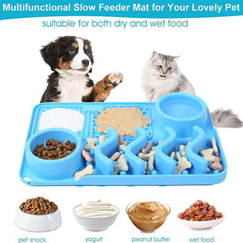 3 in 1 Slow Feeder Dog Bowls-Veeddydropshipping