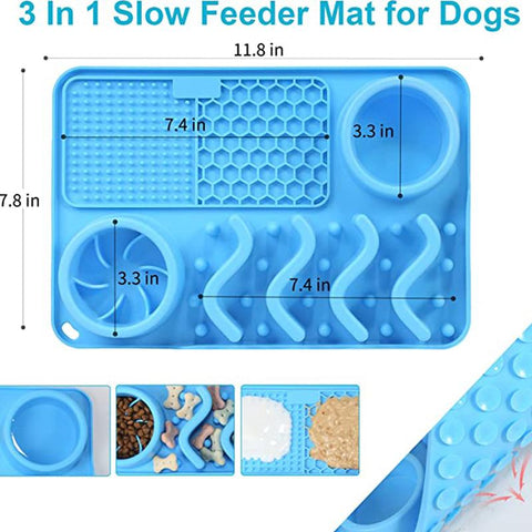 3 in 1 Slow Feeder Dog Bowls-Veeddydropshipping