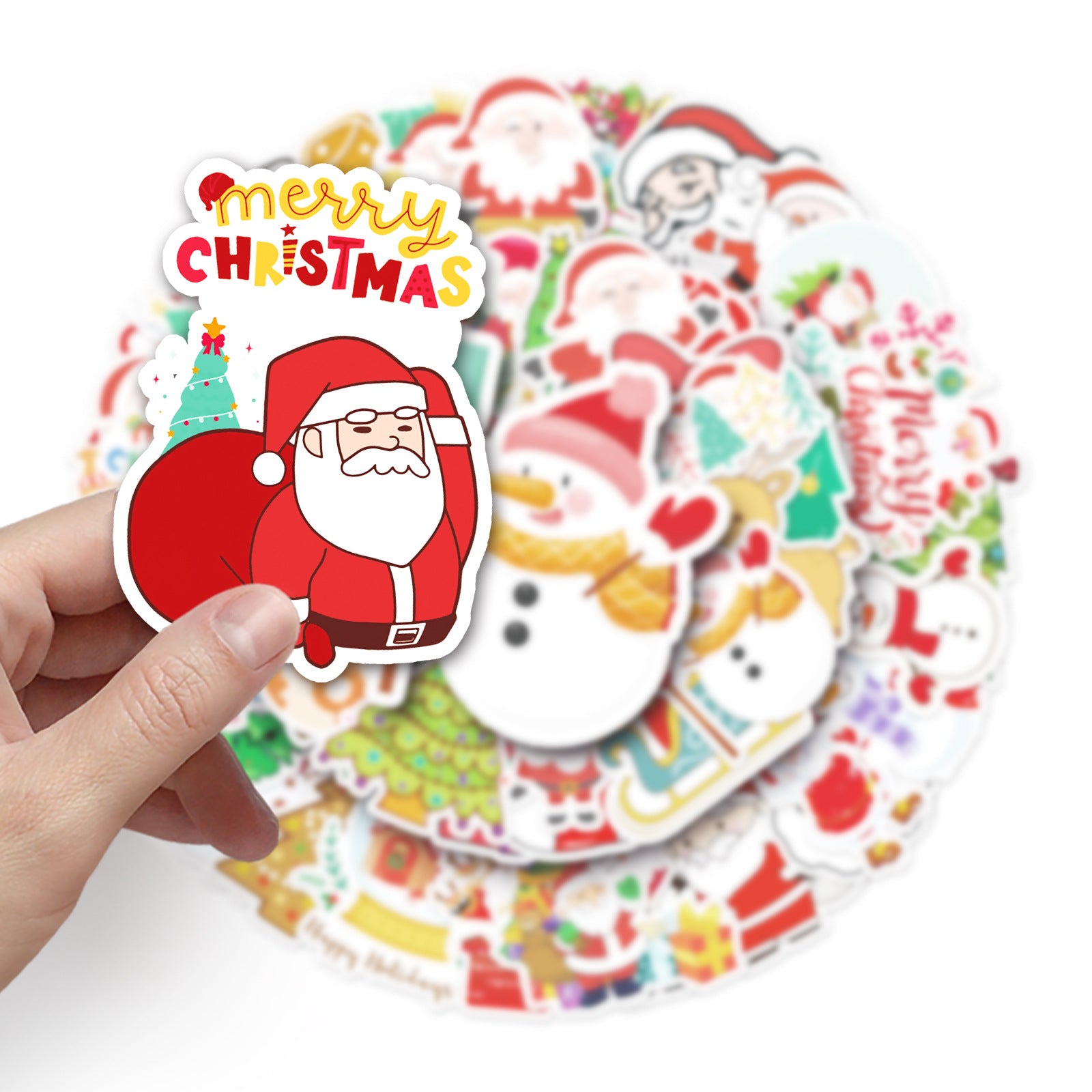    50ChristmasDoodleStickersDIYWaterproofStickers-Veeddydropshipping-5