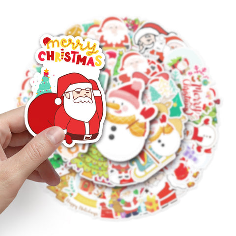    50ChristmasDoodleStickersDIYWaterproofStickers-Veeddydropshipping-5