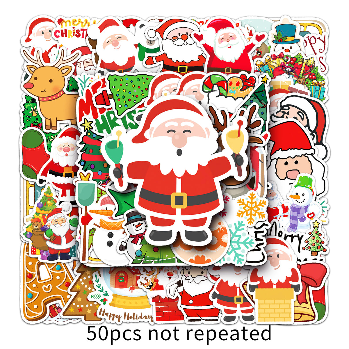       50ChristmasDoodleStickersDIYWaterproofStickers-Veeddydropshipping-6