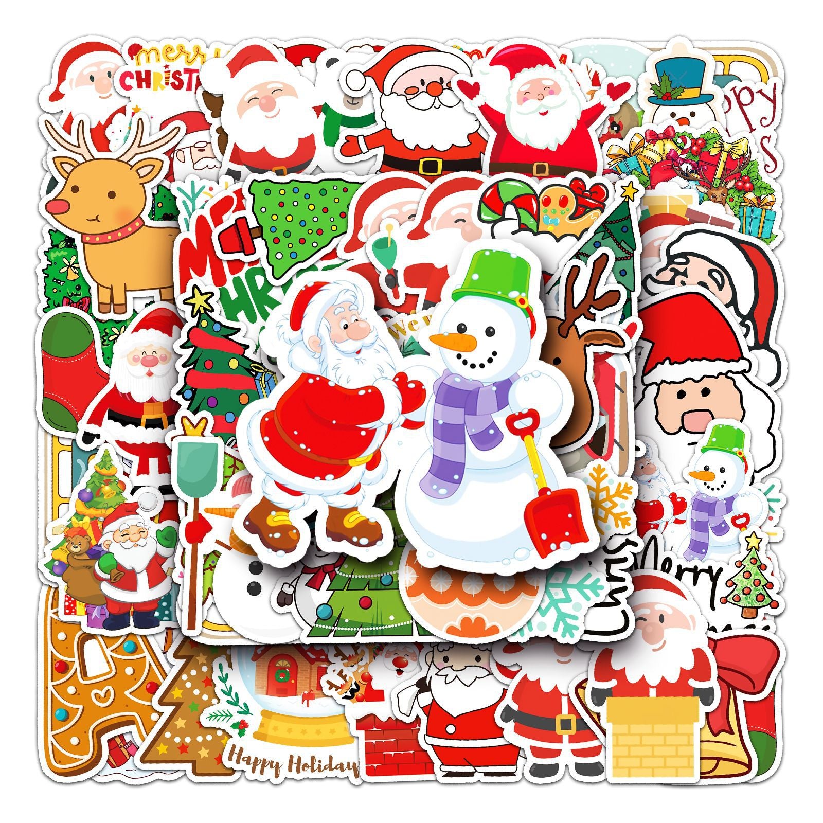     50ChristmasDoodleStickersDIYWaterproofStickers-Veeddydropshipping-7