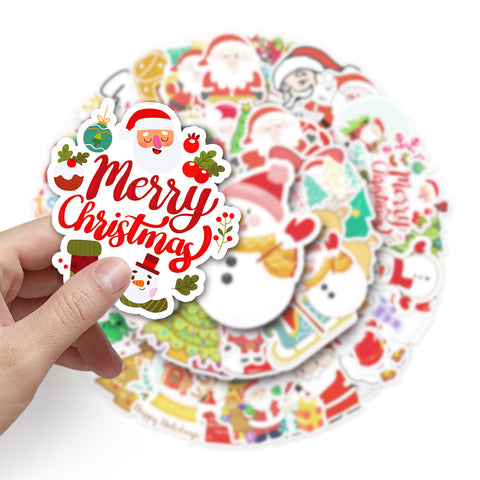    50ChristmasDoodleStickersDIYWaterproofStickers-Veeddydropshipping-8
