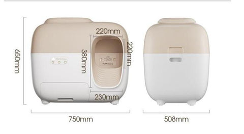 APP Intelligent Cat Litter Box Fully enclosed deodorization--Veeddydropshipping
