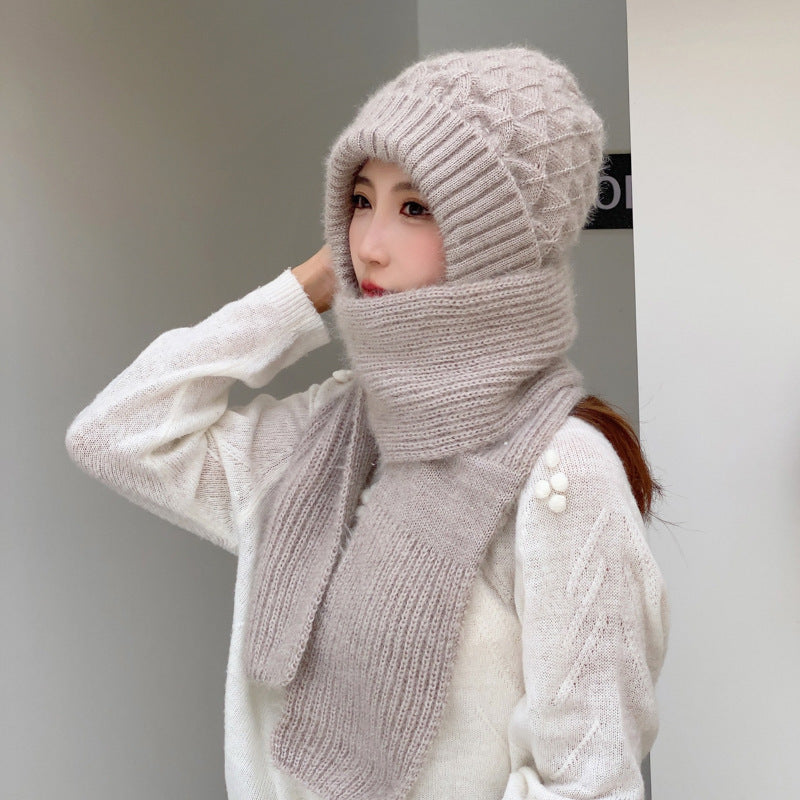 AutumnAndWinterPaddedDoubleLayerSiameseScarfHat-Veeddydropshipping-2