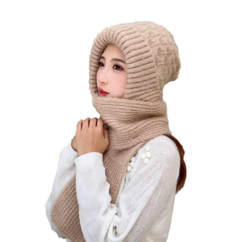AutumnAndWinterPaddedDoubleLayerSiameseScarfHat-Veeddydropshipping-3