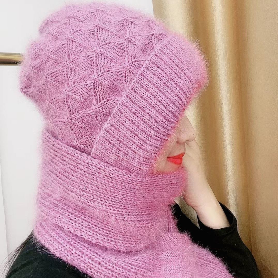 AutumnAndWinterPaddedDoubleLayerSiameseScarfHat-Veeddydropshipping-6