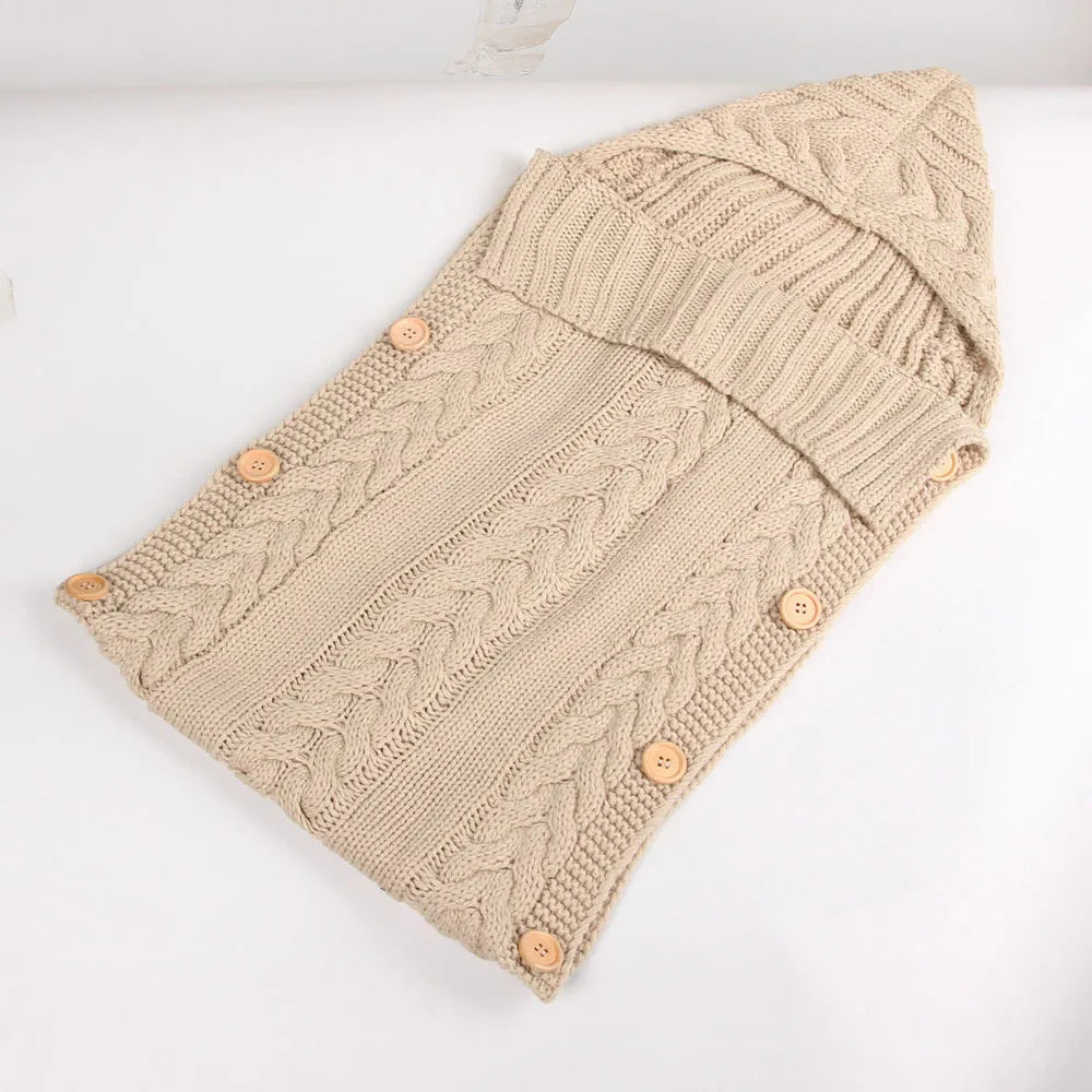 BabyKnittedSleepingBagPureColourCuddleBlanket-Veeddydropshipping-2