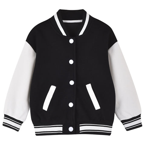 Boys Girls Baseball Uniform Coat Children Winter Clothes-Veeddydropshipping