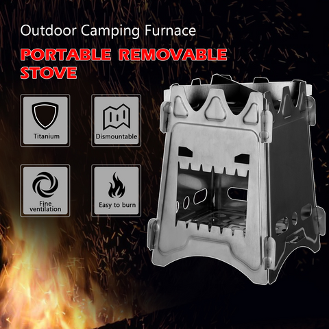 Camping Stove Stainless Steel Potable Wood Burning Stoves For Picnic-veeddydropshipping-1
