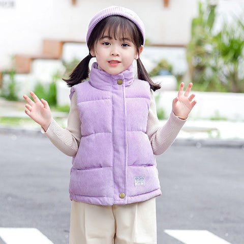 Children Vests Girls Boys Kids Corduroy Jackets-Veeddydropshipping