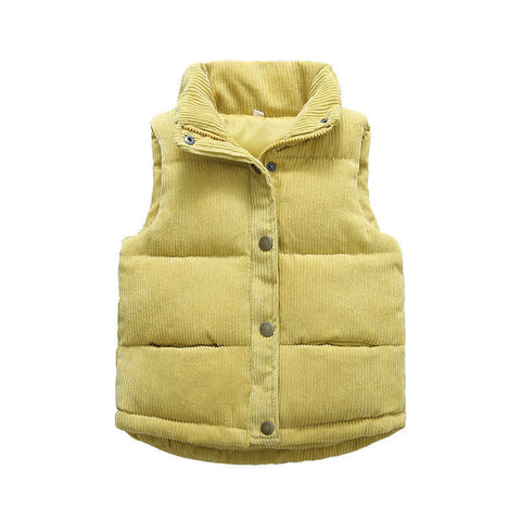 Children Vests Girls Boys Kids Corduroy Jackets-Veeddydropshipping