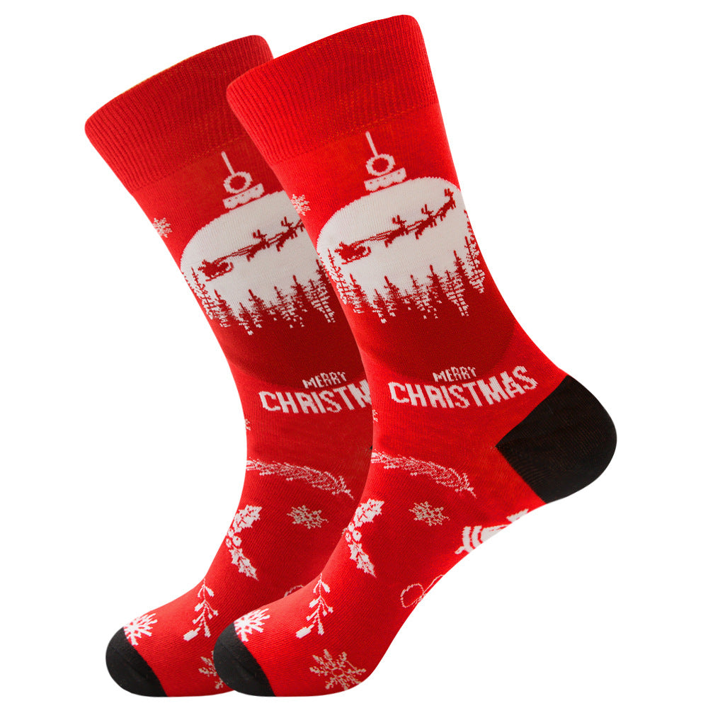    Christmas12ColoursSocksFatherChristmasSnowflakeSocks-Veeddydropshipping-11