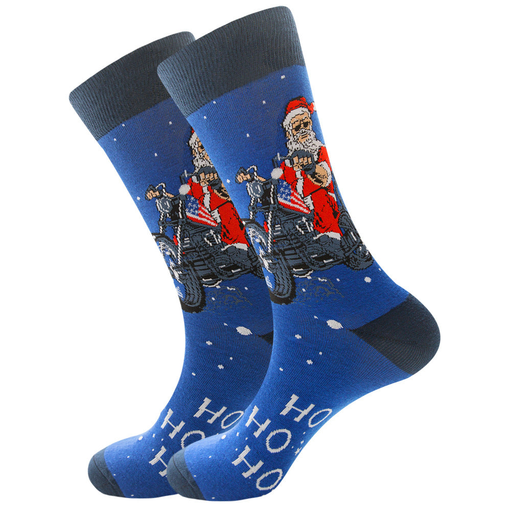    Christmas12ColoursSocksFatherChristmasSnowflakeSocks-Veeddydropshipping-12