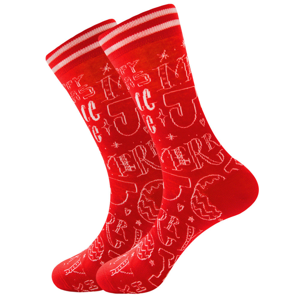    Christmas12ColoursSocksFatherChristmasSnowflakeSocks-Veeddydropshipping-14