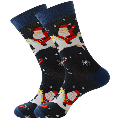    Christmas12ColoursSocksFatherChristmasSnowflakeSocks-Veeddydropshipping-16
