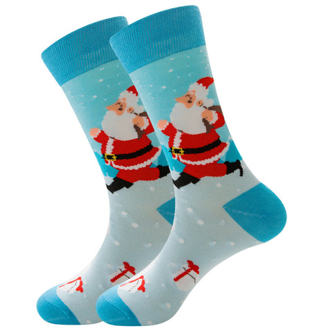       Christmas12ColoursSocksFatherChristmasSnowflakeSocks-Veeddydropshipping-9