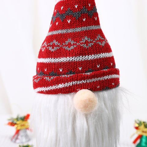 ChristmasDecorationFacelessOldManKnittedHatWineBottleCover-Veeddydropshipping-3