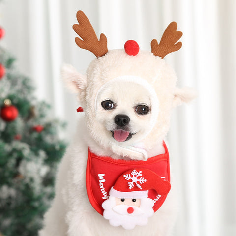    ChristmasDecorationPetSantaHatDroolBibs-Veeddydropshipping-2