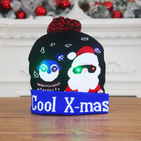 ChristmasDecorationSuppliesColourfulLuminousKnittedHatChristmasHat-Veeddydropshipping-14