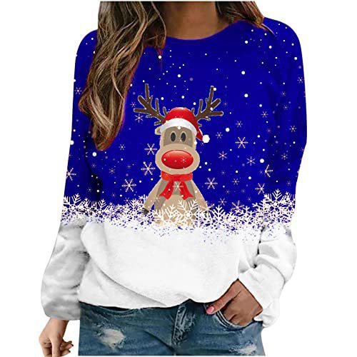    ChristmasElementPrintedSimpleLongSleeveStreetTop-Veeddydropshipping-8