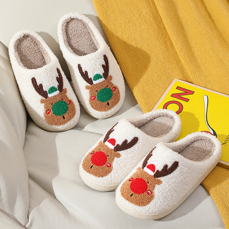    ChristmasElkCottonSlippersFemaleFallAndWinterHome-Veeddydropshipping-2
