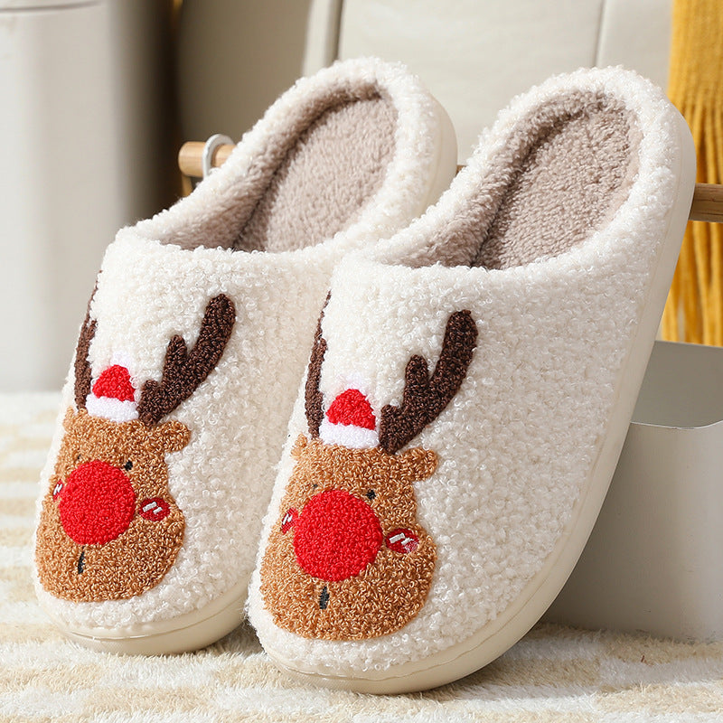    ChristmasElkCottonSlippersFemaleFallAndWinterHome-Veeddydropshipping-6