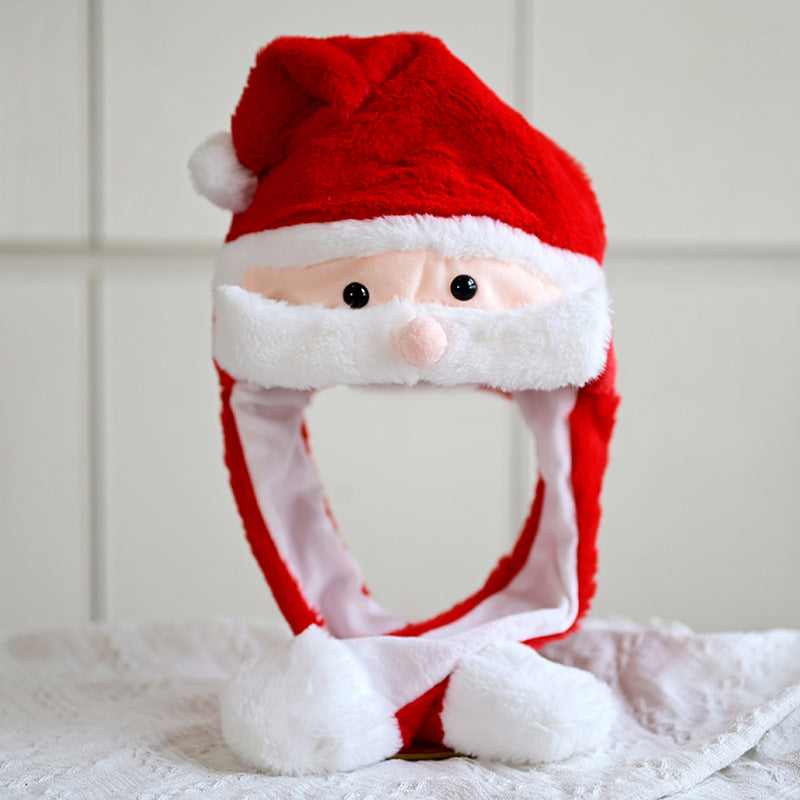    ChristmasGiftSantaClausHatElkHeadgearMovingEarsHeadpiece-Veeddydropshipping-12