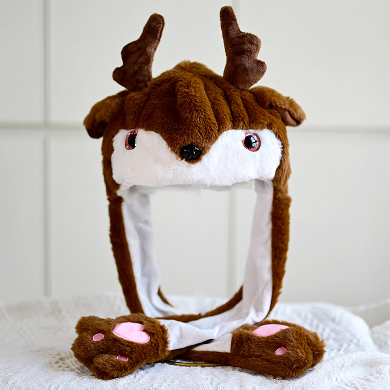    ChristmasGiftSantaClausHatElkHeadgearMovingEarsHeadpiece-Veeddydropshipping-3