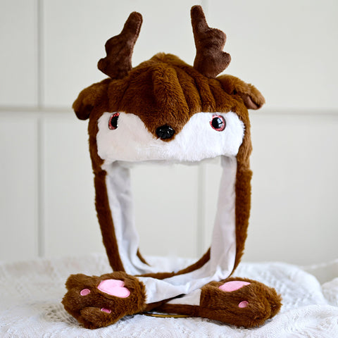    ChristmasGiftSantaClausHatElkHeadgearMovingEarsHeadpiece-Veeddydropshipping-3