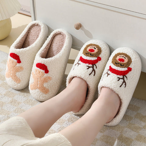    ChristmasHomeSlippersCuteCartoonSantaClausCottonSlippers-Veeddydropshipping-2
