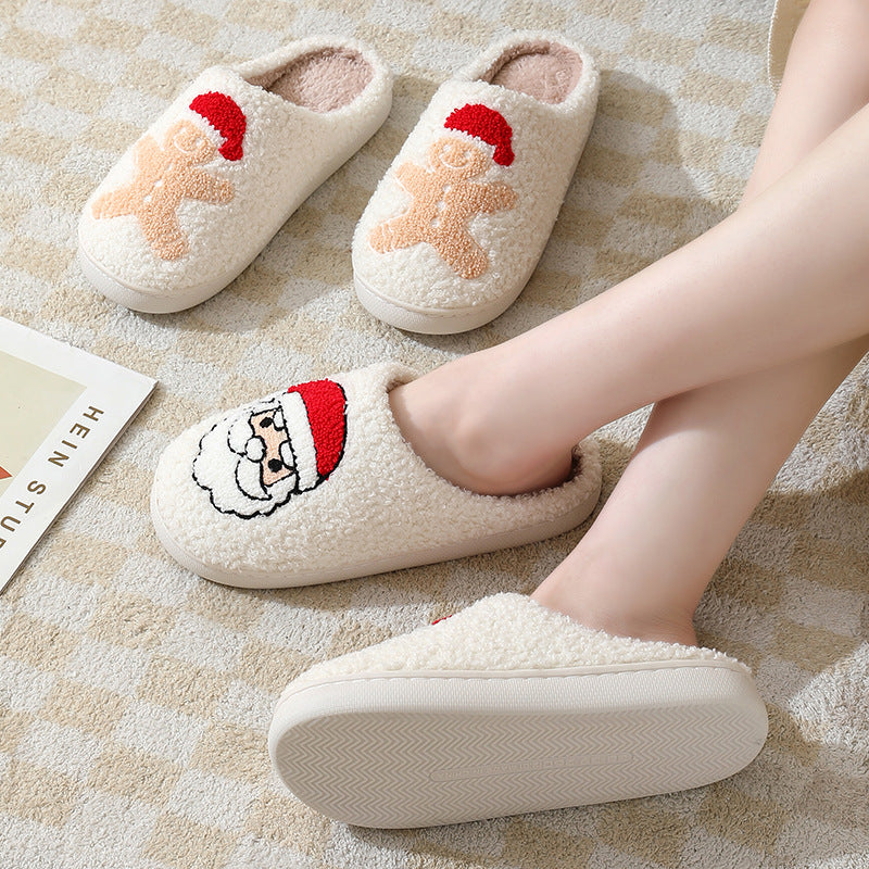         ChristmasHomeSlippersCuteCartoonSantaClausCottonSlippers-Veeddydropshipping-4