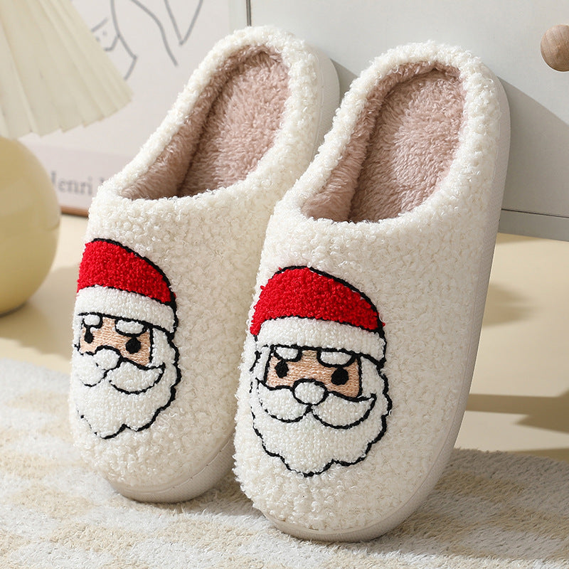    ChristmasHomeSlippersCuteCartoonSantaClausCottonSlippers-Veeddydropshipping-6