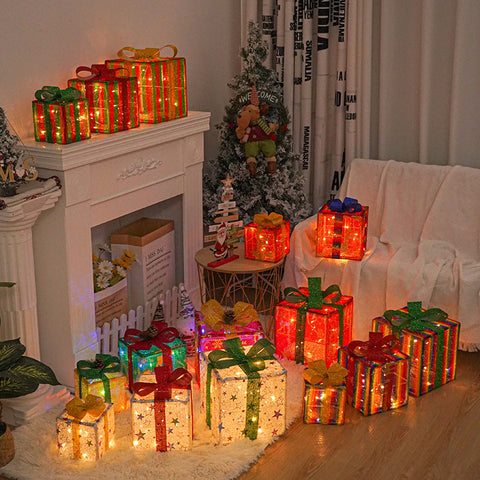       ChristmasLightsChristmasGiftBoxSetOfThreePropsOrnaments-Veeddydropshipping-1